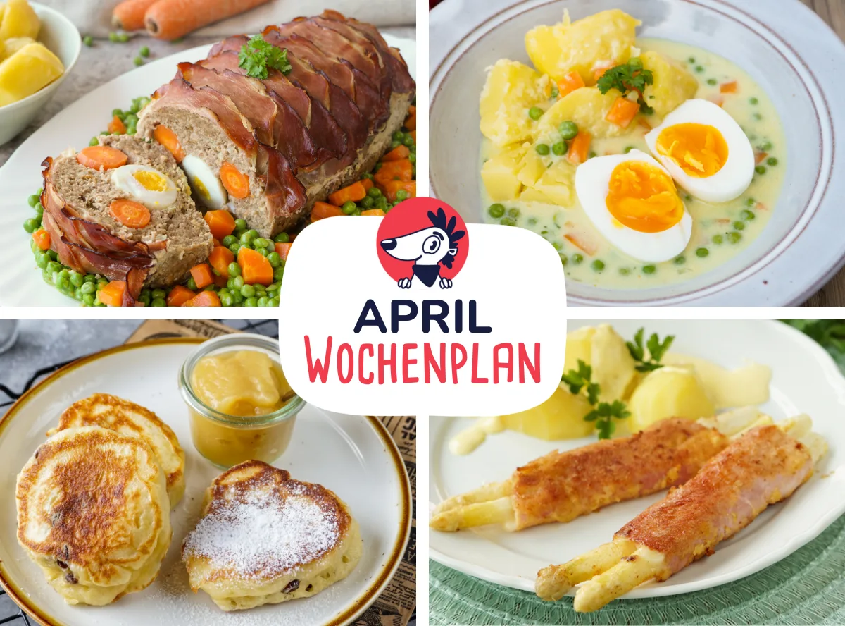 Wochenplan April Rezepte