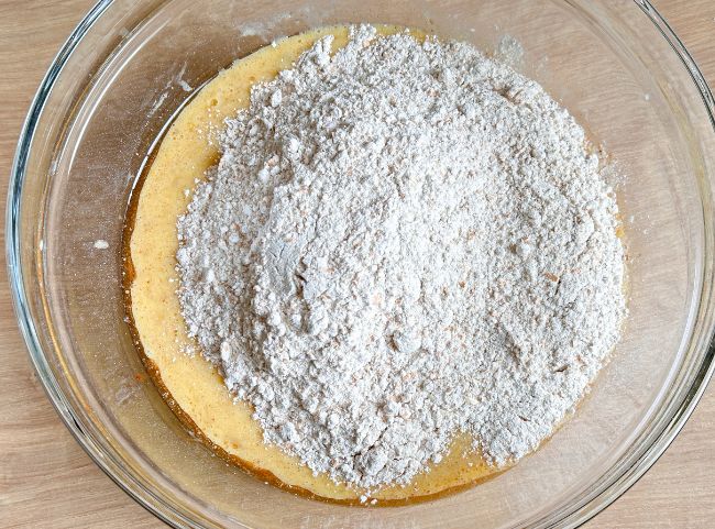 Bananenmuffins Teig Bananenmuffins Teig