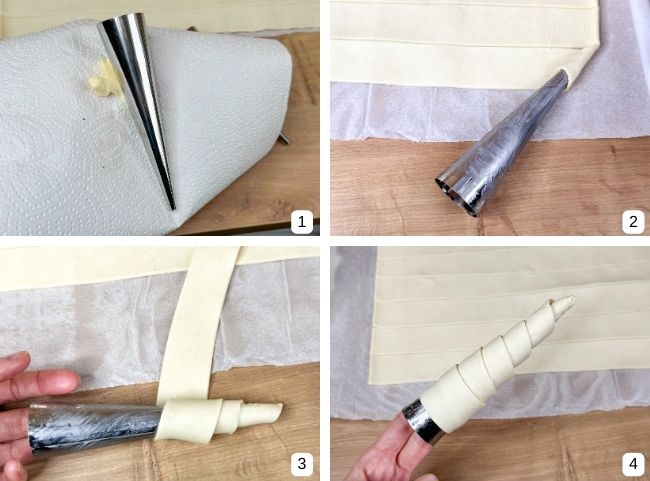 Blätterteig Möhren formen Blätterteig Möhren formen