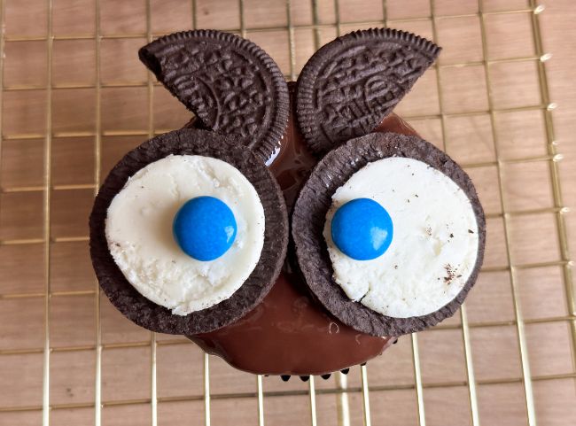 Eulenmuffins mit Oreo Keksen Eulenmuffins mit Oreo Keksen
