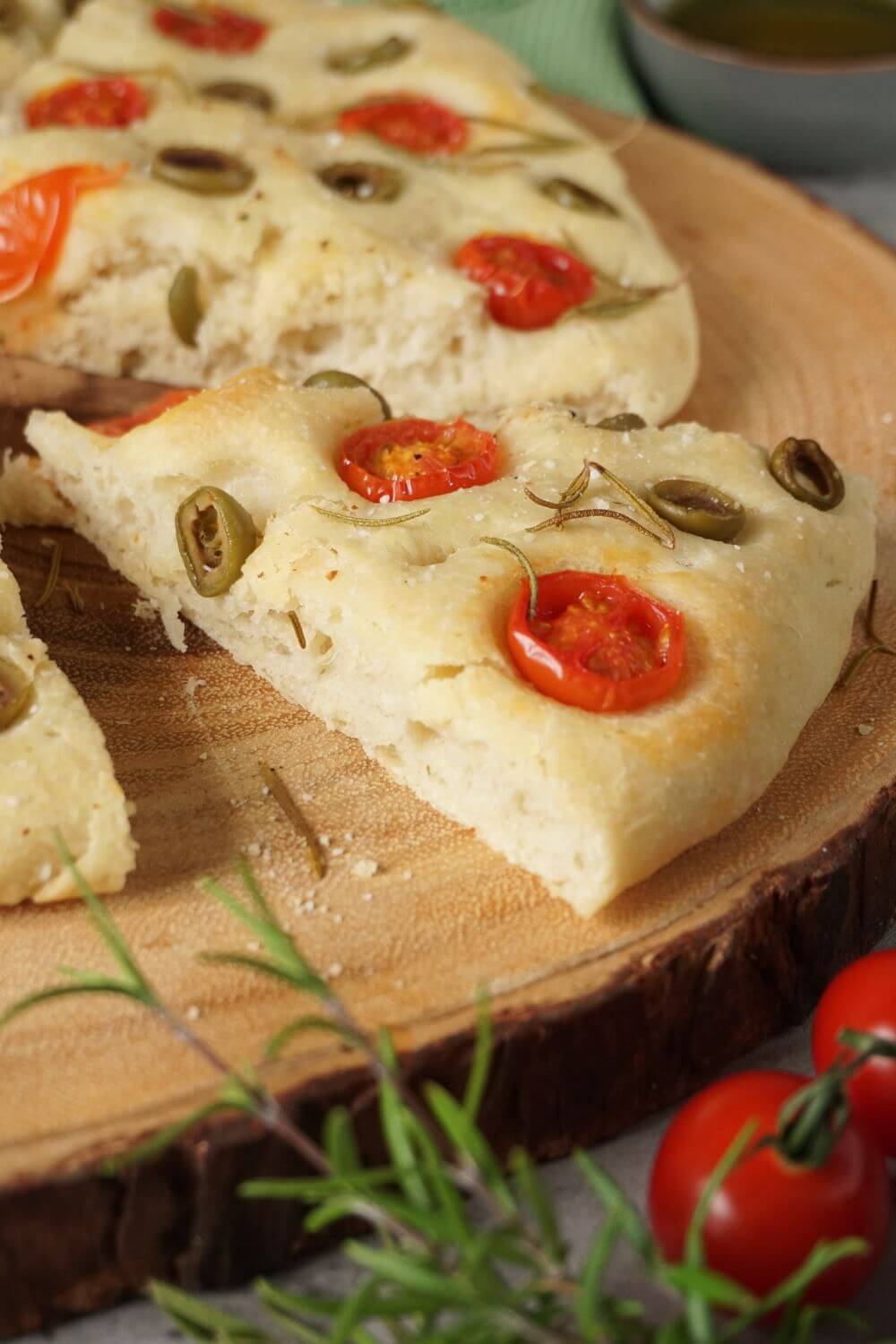 Focaccia mit Tomaten Focaccia mit Tomaten