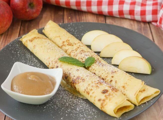 Gef&uuml;llte Eierkuchen