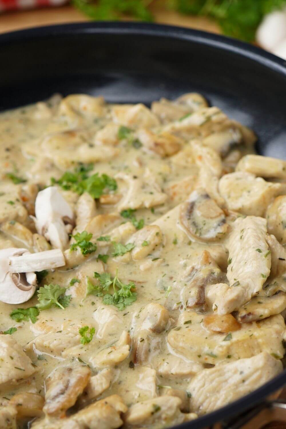 Geschnetzeltes mit Champignons
