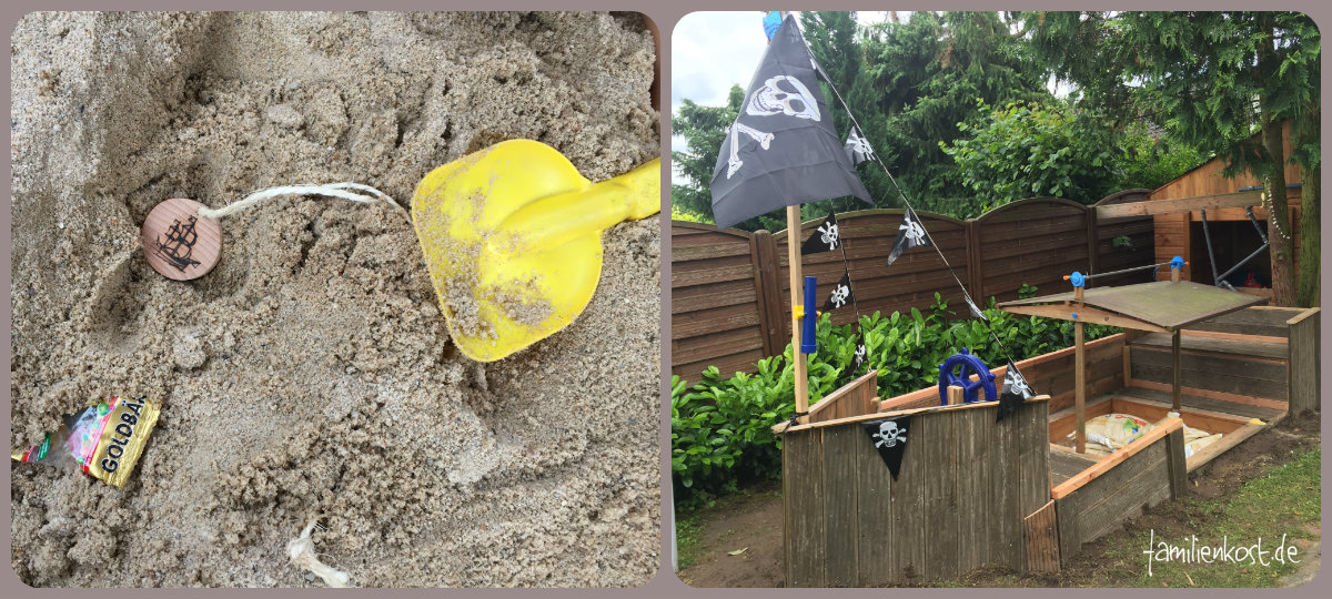 Goldgraben als Spiel für Piraten beim Kindergeburtstag Goldgraben als Spiel für Piraten beim Kindergeburtstag