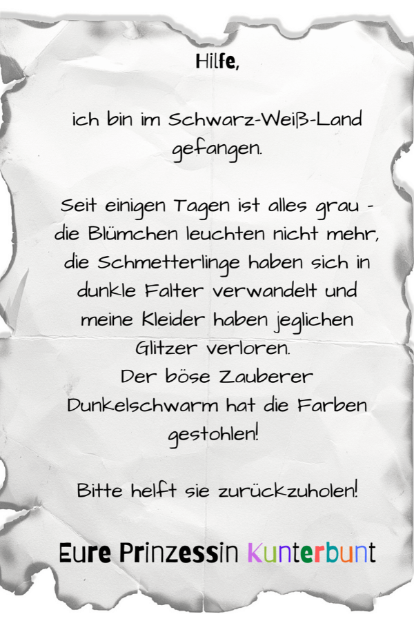 Schatzsuche zum Kindergeburtstag - Brief Schatzsuche zum Kindergeburtstag - Brief